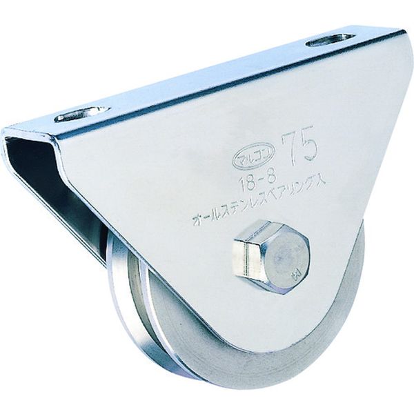 ・密閉防じん式ベアリング(SUS440C)を使用しています。・ラバーシールを使用しておりますので耐水等に優れています。・アングル、フラットバー用。・許容荷重(daN)：318・許容荷重(kgf)：325・車輪径(mm)：75・車輪幅(mm)：20・取付高H(mm)：87.5・取付座A(mm)：120・取付座B(mm)：30・取付ピッチX(mm)：85・取付穴径P(mm)：15×11・許容荷重(N)：3187・50〜110mm：シングルベアリング使用・150mm：密閉防じん式ダブルベアリング使用・枠:ステンレス(SUS304)・車輪:ステンレス(SUS303)・許容荷重は垂直方向においての参考値です。・生産国 日本・JANコード 4531588004280・質量 0.940kg・コード：169-1741 ・品目：S300075S-3000-75楽天 JP店