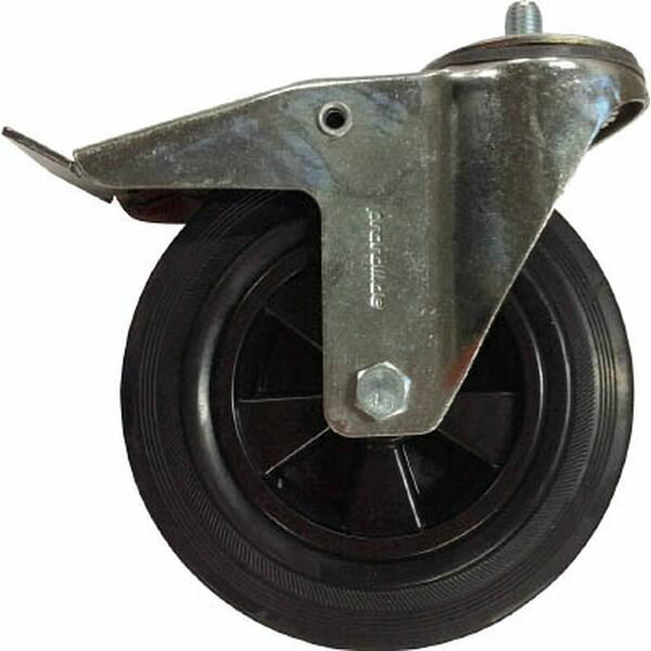 【メーカー在庫あり】 カイザークラフト社 KAISER 運搬車用取り替えキャスター 自在ブレーキ 200パイ 3..