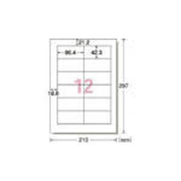 【メーカー在庫あり】 エーワン合同会社 A−one ラベルシール（プリンタ兼用）白修正タイプ 12面 12シー..