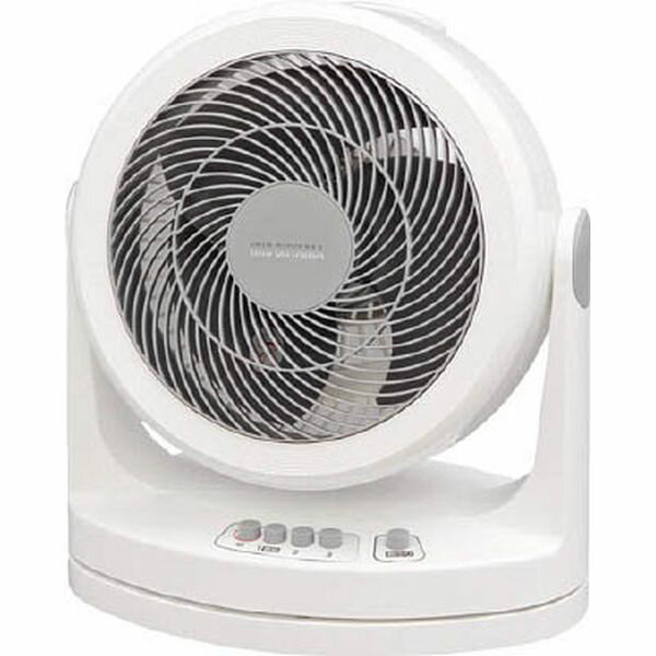 ・直径23cmの大型のファンで、パワフルな風で空気を循環させ、夏は冷房、冬は暖房効率を上げ一年中使えます。・自動で首を振る首振り機能付です。・静音タイプです。・事故・ケガ防止のため羽根に指が届きにくい安全設計です。・室内の空気循環に。・電源(V):100・消費電力(W)(50/60Hz):28/29・ハネ径(cm):23・色:ホワイト・奥行(mm):232・高さ(mm):400・標準消費電力料金:0.66・間口(mm):354・風量調節：3段階・適応床面積：20畳・ポリプロピレン(PP)、HIPS、ABS樹脂・生産国 中国・JANコード 4967576139427・質量 3.0kgPCF-HM23-W楽天 JP店　