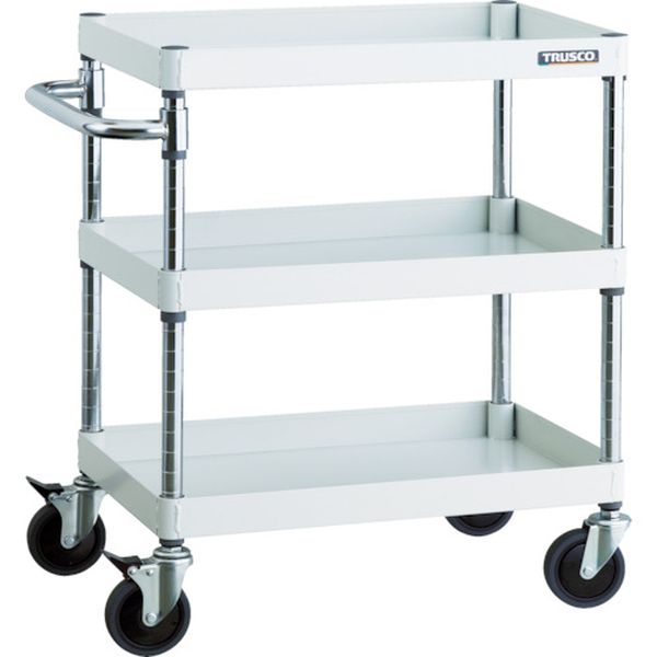【メーカー在庫あり】 PEW763CW トラスコ中山(株) TRUSCO フェニックスワゴン 600X400XH740 3段 W色 PEW-763C-W JP店