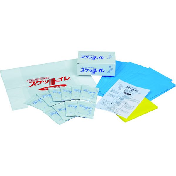 ・防臭、静菌効果が約3ヵ月持続します。・薬剤は使いやすい個包装です。・使用後は、可燃物として安全に焼却可能です。・10年間の長期保存が可能です。・緊急時の簡易トイレとして適しています。・緊急時の簡易トイレとしての備蓄。・幅(mm)：210・奥行(mm)：130・高さ(mm)：75・連続使用回数(回)：小便4回　大便1回・外箱寸法(mm)：130×210×7.50・ニッソーファイン　スケットイレ・薬剤10袋、排便収納袋10枚、廃棄用収納袋1枚、便器セット1枚・生産国 日本・JANコード 4580214981082・質量 660g・コード：493-1963 ・品目：S10CS10C楽天 JP店　