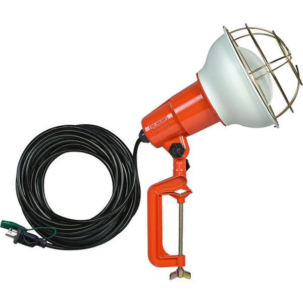 【メーカー在庫あり】 RE510K (株)ハタヤリミテッド ハタヤ 防雨型作業灯 リフレクターランプ500W 100V接地付10m バイス付 RE-510K JP店