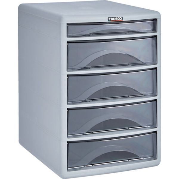 【メーカー在庫あり】 PA4SW5 トラスコ中山(株) TRUSCO プラスチックレターケース A4浅型1段、深型4段 PA4-SW5 JP店