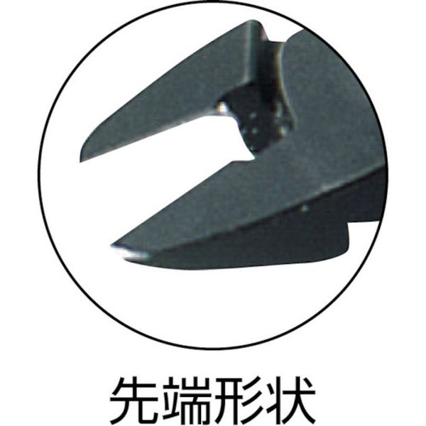 【メーカー在庫あり】 電子斜めニッパー 銅線切断Φ0.2〜1.25mm 全長135.5mm マイク...