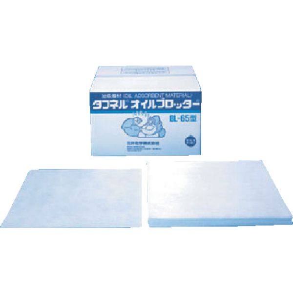 【メーカー在庫あり】 BL50 油吸着材 タフネルオイルブロッター マット状 500x500mm 厚さ4mm (100枚入)..