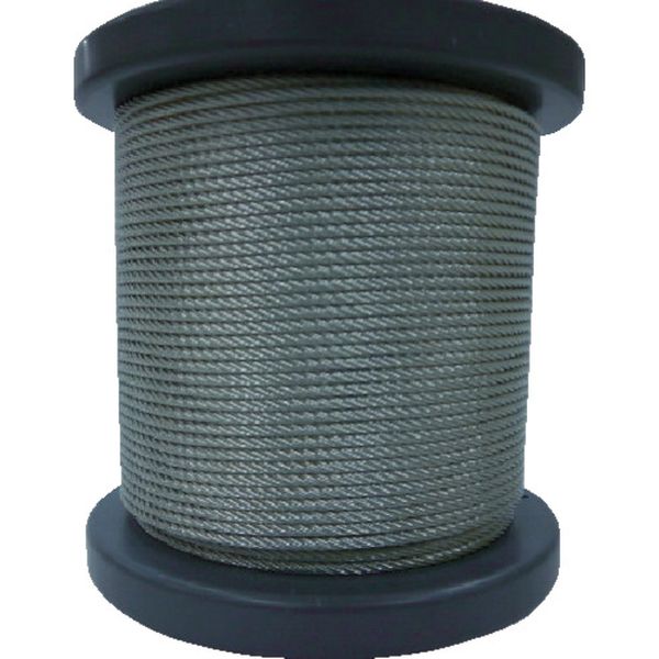 【メーカー在庫あり】 SB15050M 大阪コートロープ(株) O.C.R SUSワイヤロープ1.50mm 7×7 50m巻コート無 SB-150-50M JP...