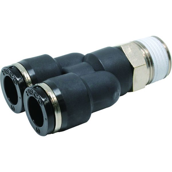 ・機種を豊富に取り揃え、あらゆる空気圧配管に対応します。・機種により取付け後、チューブの取出角度が変えられます。・条件により、水を流すことも可能です。・適合チューブ外径D(mm)：10×10・接続口径：R3/8・六角対辺(mm)：17・最高...