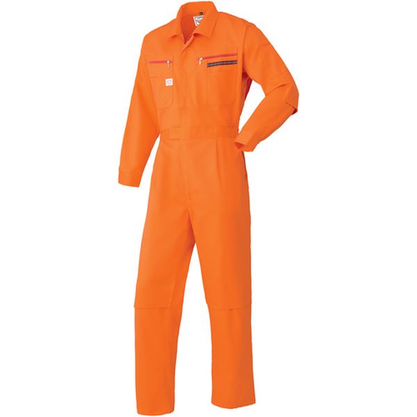 Work Clothes - 【メーカー在庫あり】 1280003L 山田辰(株) AUTO−BI つなぎ服1280-003オレンジ-L 1280-OR-L JP店