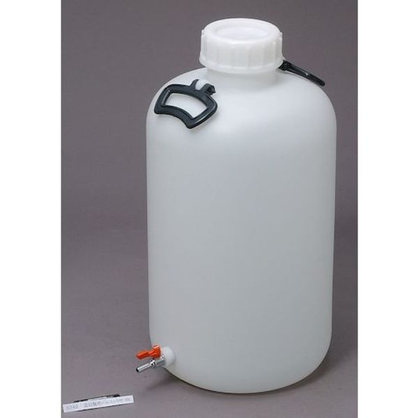 【メーカー在庫あり】 瑞穂化成工業(株) 瑞穂 ポリタンク 取手付き 広口瓶 30L＋3/8ソケット加工 (ソケット付) 009538 JP店