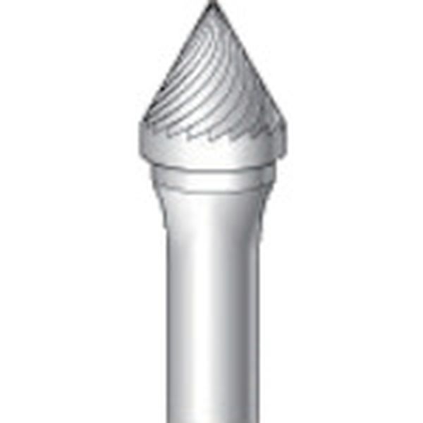 【メーカー在庫あり】 (株)ナカニシ ナカニシ 超硬カッター テーパー型 シングルカット φ9.5×8×軸φ6 60° 26202 JP店