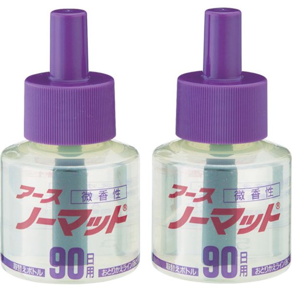 【メーカー在庫あり】 アース製薬(株) アース ノーマット 取替えボトル90日用微香性 2本入 121417 JP店