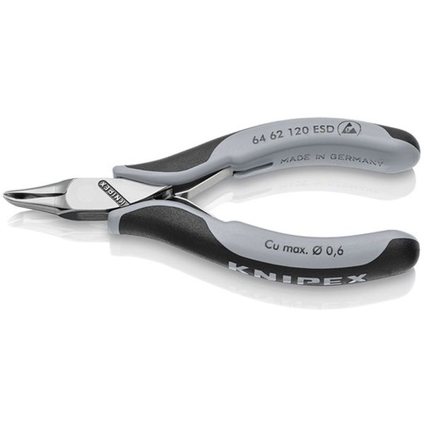 【メーカー在庫あり】 6462120ESD エレクトロニクスエンドカッティングニッパー オブリケ(65°傾斜) ESDハンドル(静電気防止) 6462-120ESD JP店