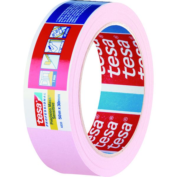 【メーカー在庫あり】 43333850 テサテープ(株) tesa マスキングテープ建築内装・養生用 38mm×50m ピン..