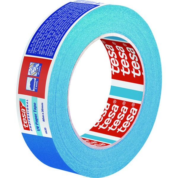 【メーカー在庫あり】 44352550 テサテープ(株) tesa マスキングテープ建築外装・養生用 25mm×50m 青 4..
