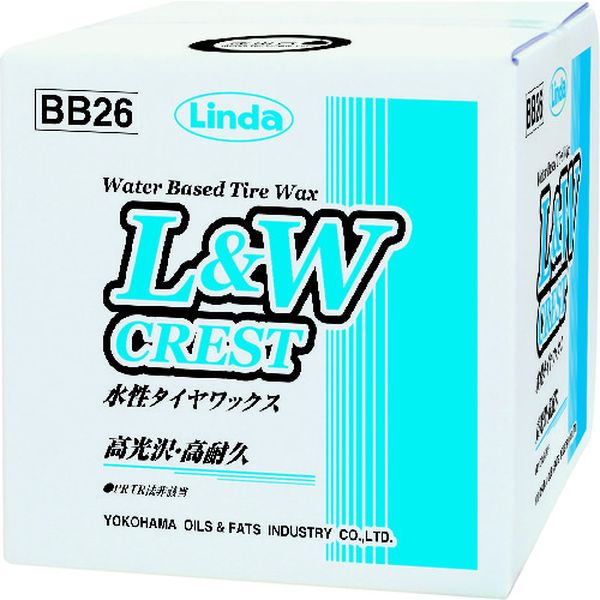 【メーカー在庫あり】 横浜油脂工業(株) Linda L＆Wクレスト 水性タイヤワックス 9kg BB26 JP店