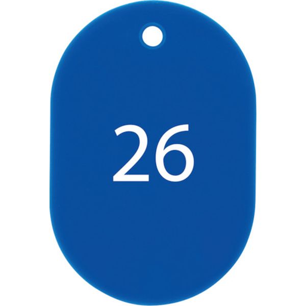 【メーカー在庫あり】 BF51BU オープン工業(株) OP 番号札 大 番号入り26〜50 青 (25枚入) BF-51-BU JP店