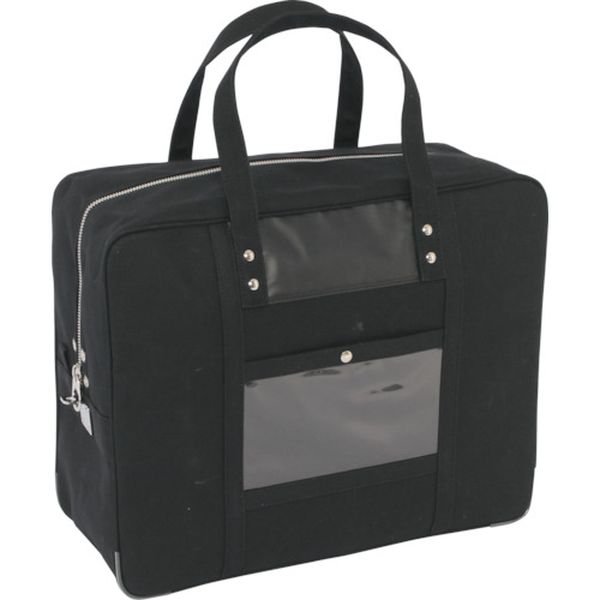 【メーカー在庫あり】 BTLLU01 三栄産業(株) SANEI 帆布メール用ボストン(LL)馬蹄錠金具付 黒 BTLL-U-0..