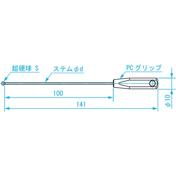 【メーカー在庫あり】 BTP035 新潟精機(株) SK ボールギャップゲージ ABSグリップ φ3.5 BTP-035 JP店 3