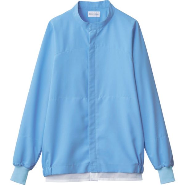 【メーカー在庫あり】 CD682M (株)サーヴォ サンペックス クールフリーデ 男女兼用食品工場向け長袖ジャンパー サックス M CD682-M JP店