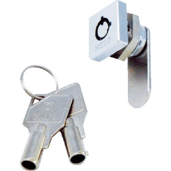 【メーカー在庫あり】 CLCA021 トラスコ中山(株) TRUSCO シリンダー錠 ミニスクウェアロック 2箇所抜け..