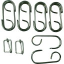 【メーカー在庫あり】 GA08 (株)ユタカメイク ユタカメイク 金具 ゴムロープ金具 広口フック10ヶ 線送り2ヶ GA-08 JP店(3)