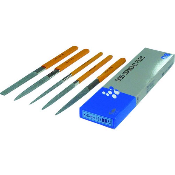 矬子 - 【メーカー在庫あり】 K5SET (株)呉英製作所 呉英 DIAヤスリ K-5 5種類セット 120 K-5-SET JP店