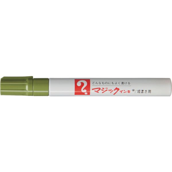 ・幅広い用途に使える細書きタイプです。・別売の補充インキ・替ペン先により繰り返し使えます。・速乾性、耐水性に優れ、紙・布・革・ダンボール・木材・金属・陶器・ガラス・プラスチック等様々な場所に書くことができます。・封筒書きや小包の宛名書き、ポスター、ポップアートの作成に。・倉庫や工場、事務所等での作業に。・紙・布・革・ダンボール・木材・金属・陶器・ガラス・プラスチック等に。・インク色：鶯・文字サイズ：細字・芯径(mm)：3・筆記線幅(mm)：1〜1.5・替芯：MSIN-5-5P・替インク：MHJ60J-T19・タイプ：キャップ式・軸径(mm)：15・全長(mm)：139・色：鶯・GPNエコ商品ねっと掲載品・生産国 日本・JANコード 4902071510197・質量 17g・コード：837-0952 ・品目：M500T19M500-T19楽天 JP店　