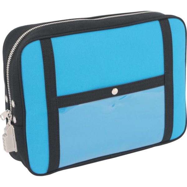 【メーカー在庫あり】 PLLSED09 三栄産業(株) SANEI 帆布メール用ポーチ(LL)SED-1錠付 ブルー PLL-SED-..