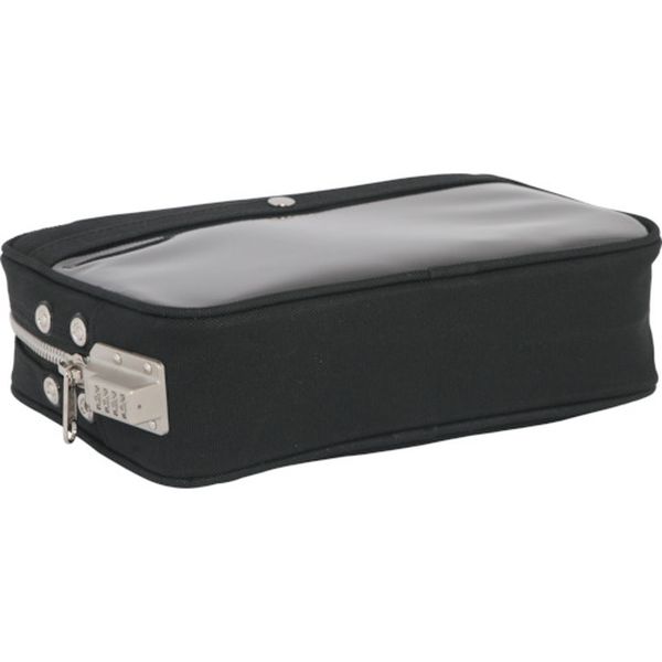 【メーカー在庫あり】 PMSED01 三栄産業(株) SANEI 帆布メール用ポーチ(M)SED-1錠付 黒 PM-SED-01 JP店