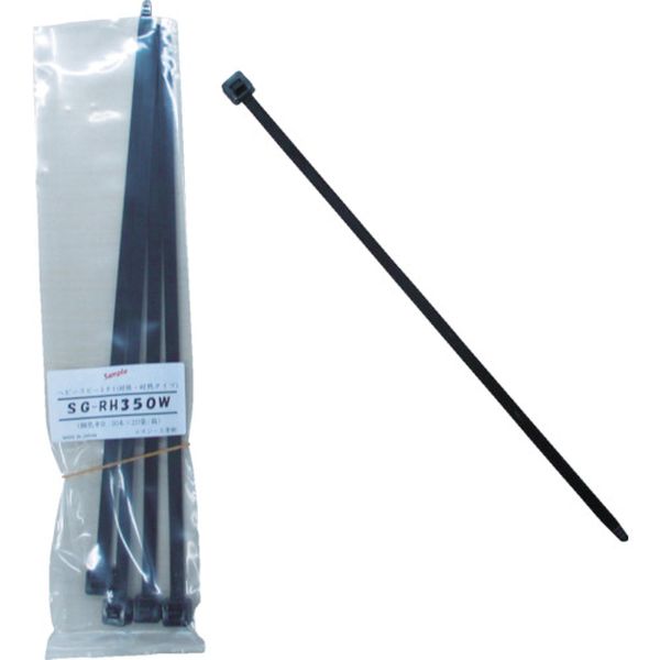 【メーカー在庫あり】 SGRH350W エスジー工業(株) SG ヘビーリピートタイ (耐候・耐熱タイプ) 黒色 8.3×360mm SG-RH350W JP店