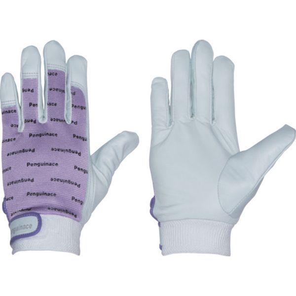 【メーカー在庫あり】 TH543 ペンギンエースジャパン(株) ペンギンエース 国産牛本革手袋 エレカー (パープル・フリーサイズ) TH-543 JP店