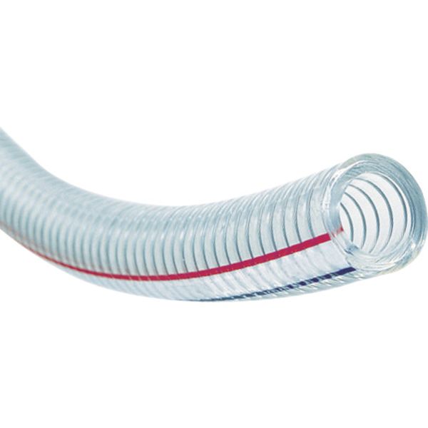 【メーカー在庫あり】 水・油・薬品・エアー用耐圧ホース トヨスプリングホース 内径25mm×外径33mm 長..