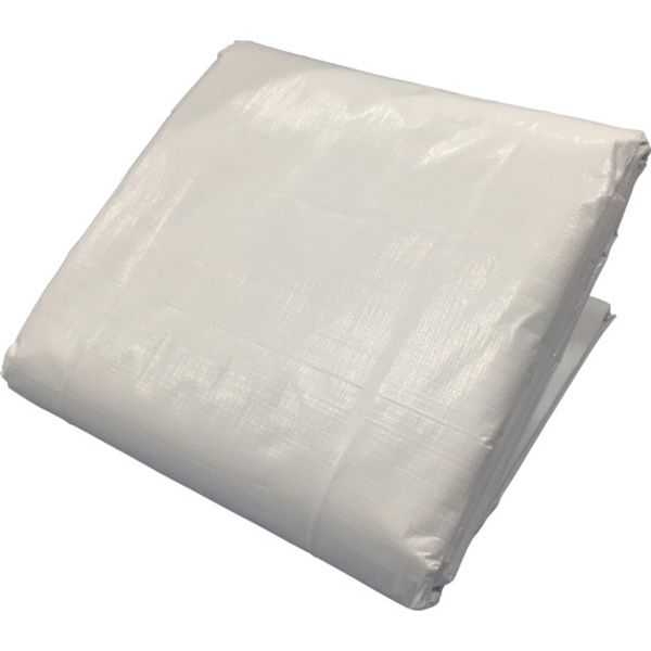 ・清潔感のあるホワイトで景観を損なわない厚手の作業用シートです。・機械カバー、養生用シートなどに。・色：ホワイト・幅(m)：5.2・長さ(m)：5.2・厚さ(mm)：0.22・ハトメ数(個)：24・ハトメピッチ(cm)：90・番手(#)：3...