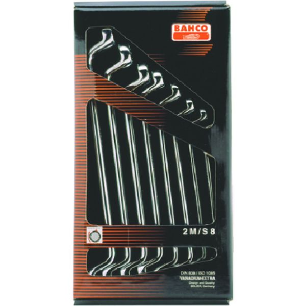 【メーカー在庫あり】 2MS8 両口めがねレンチ ディープ・オフセット No.2M ボックススパナセット 紙ケ..