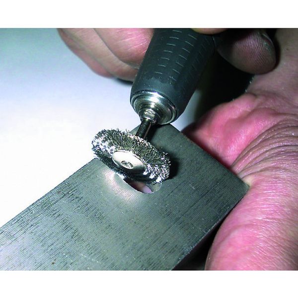 【メーカー在庫あり】 233H10 トラスコ中山(株) TRUSCO 平型ブラシ アラミド繊維 線0.2X外径Φ23X軸Φ3 233H-10 JP店