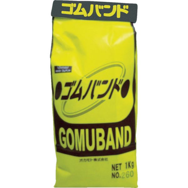 【メーカー在庫あり】 オカモト(株)粘着製品部 オカモト ゴムバンド 1KG袋入 (1300本入) 310 JP店