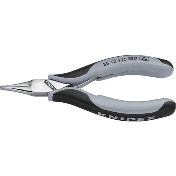 【メーカー在庫あり】 3512115ESD KNIPEX社 KNIPEX ESD精密用プライヤー 平 115mm 3512-115ESD JP店