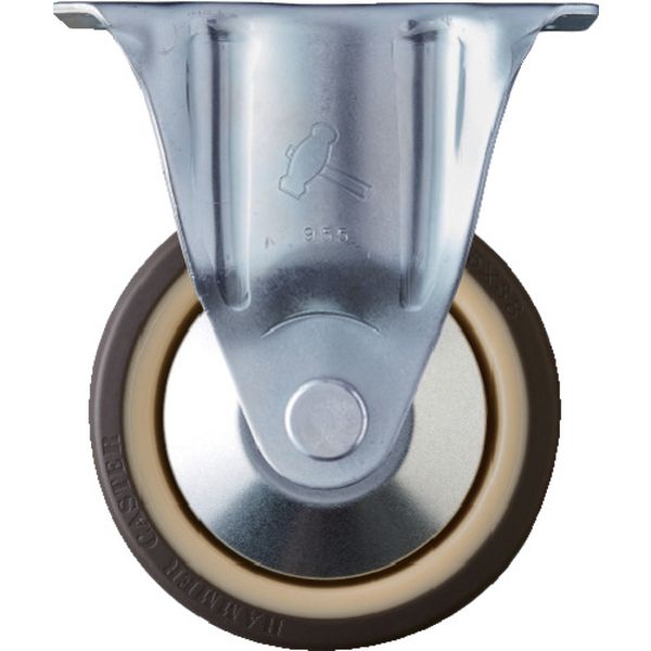 【メーカー在庫あり】 420SRUB125 ハンマーキャスター(株) ハンマー キャスター固定ウレタン車125mm 420SR-UB125-BAR01 JP店