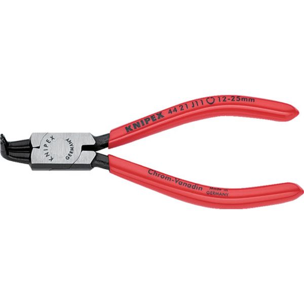 【メーカー在庫あり】 4421J11 KNIPEX社 KNIPEX 穴用スナップリングプライヤー90度 12-25mm 4421-J11 JP店