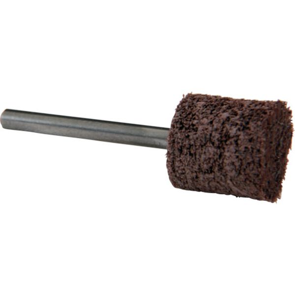 ・ナイロン製不織布にWA砥粒を混合した軸付タイプです。・バフとは違い、研磨剤を塗る必要がありません。・鏡面の下地作りや、装はがしや錆落としなど、ワークを傷めない研磨にもお勧めです。・品名：軸付きニューソフトラップ・適合機種：MSG-3BSN、MSG-3BSPLUS、ULight、MAG-121N、MAG-121PLUS、MAG-091N・外径(mm)：13・全長(mm)：43・軸径(mm)：3・粒度(#)：1000(茶)・最高使用回転数(rpm)：65000・砥石寸法径×長さ(mm)：13×14・ナイロン繊維・生産国 日本・JANコード 4560215170517・質量 77g・コード：143-4578 ・品目：51665166楽天 JP店　