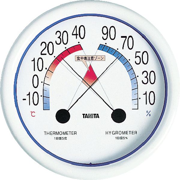 【メーカー在庫あり】 (株)タニタ TANITA 食中毒注意ゾーン付温湿度計 5488 5488 JP