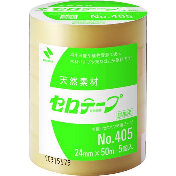 【メーカー在庫あり】 40524X50 ニチバン(株) ニチバン セロテープ 405 24mm×50m バイオマスマーク認定製品 5巻入り 405-24X50 JP店
