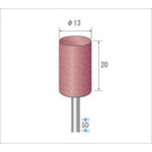 【メーカー在庫あり】 (株)ナカニシ ナカニシ パワーポリッシャー 10本入 円筒型 φ13×20×軸φ3 WA ＃320..