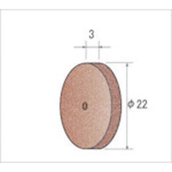 【メーカー在庫あり】 (株)ナカニシ ナカニシ シリコンホイールゴム砥石 10枚入 φ22×3×穴φ1.8 ＃180 47..