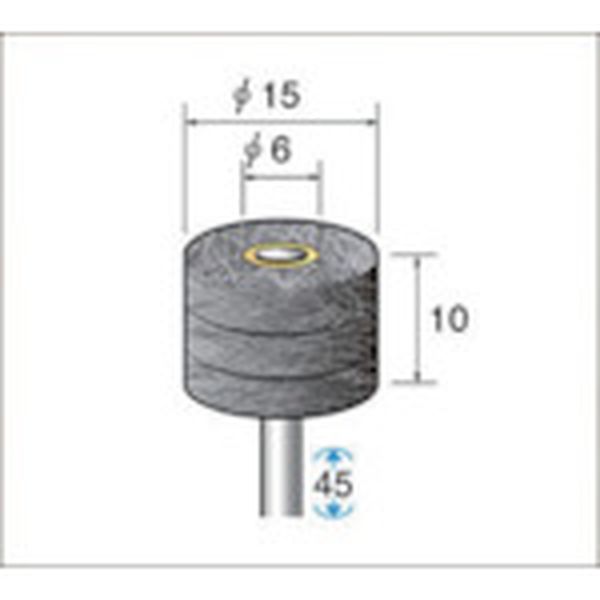 【メーカー在庫あり】 (株)ナカニシ ナカニシ スポンジサンダー 3本入 φ15×10×軸φ3 ＃400 48796 JP店