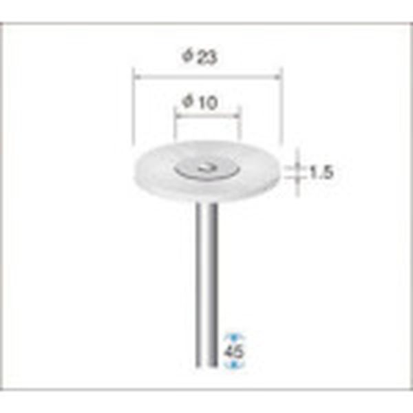 ・動物繊維に比べて均一性があり侵潤性がなく、また不純物の抽出もありません。・動物性繊維に比べ柔軟性と弾力性に優れています。・薄膜はく離、クリーニング作業、研磨加工(研磨材併用)に最適なナイロンブラシです。・汚れ落とし、薄膜剥離作業、研磨加工等に、また平面、曲面、溝、スリット、穴、ボトム等の作業に。・医療、科学、化学、食品、電子機器等、各種製品の加工現場に適しています。・毛材：ナイロン・外径(mm)：23・幅(mm)：1.5・軸径(mm)：3・全長(mm)：44・線径(mm)：0.2・最高使用回転数(rpm)：15000・形状：ホイール・入数：10本・安全のため、保護メガネなど、保護具を必ず着用してください。・最高使用回転速度以下で使用してください。・ご使用に際しては、必ず回転調整付きの精密電動工具をご使用ください。エアーツールは使用不可です。・生産国 日本・JANコード 4560264460874・質量 35g・コード：476-9384 ・品目：5072250722楽天 JP店　