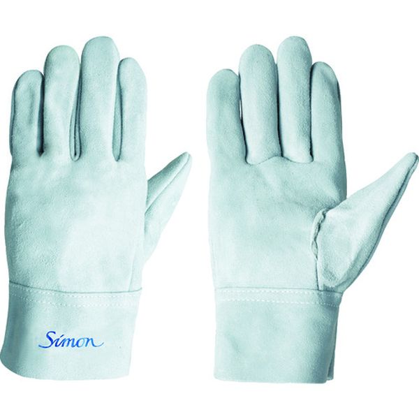 【メーカー在庫あり】 (株)シモン シモン 牛床革手袋(袖なしタイプ) 内縫 107B フリー 4110100 JP店