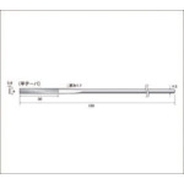 【メーカー在庫あり】 (株)ナカニシ ナカニシ ダイヤモンドヤスリ 平テーパー型 4×0.6×30 ＃400 57105 JP店