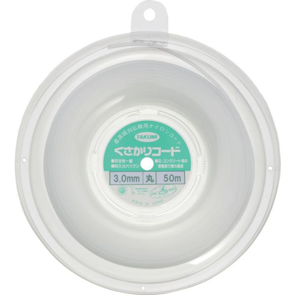 【メーカー在庫あり】 (株)たくみ たくみ ナイロンコード “くさかりコード 丸型 3.0mm×50m” 9541 JP店